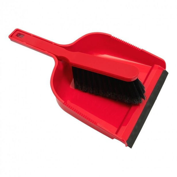 Supporting image for Dustpan & Brush Plastic Red