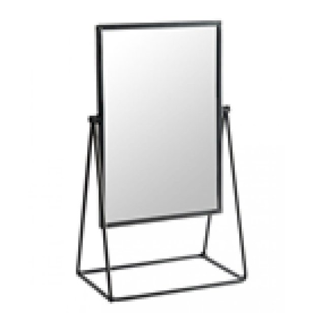Supporting image for Vanity Mirror Free Standing Tabletop 22cm Black