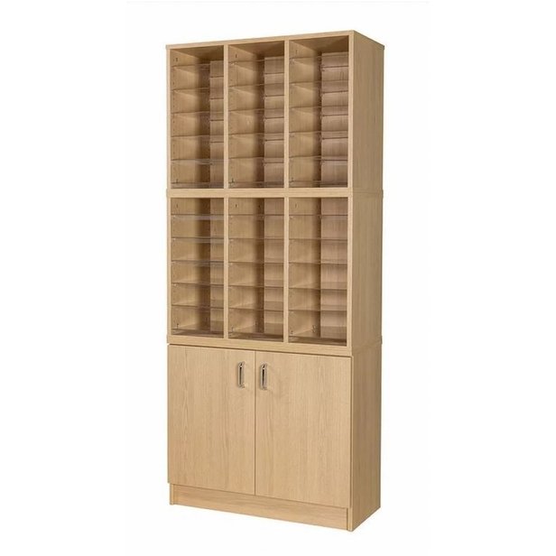 Supporting image for 36 Pigeon hole storage with cupboard