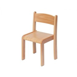 Supporting image for Pack of 4 Beech Stacking Chairs - H210