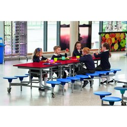 Supporting image for Folding rectangular tables - With 8 Stools x H690mm