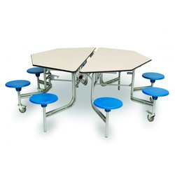 Supporting image for Folding Octagonal tables - With 8 Stools x H690mm