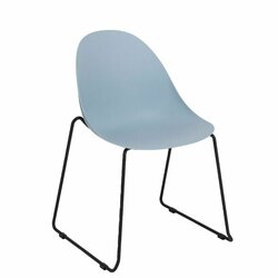 Supporting image for Curve Dining Chair - Skid Frame