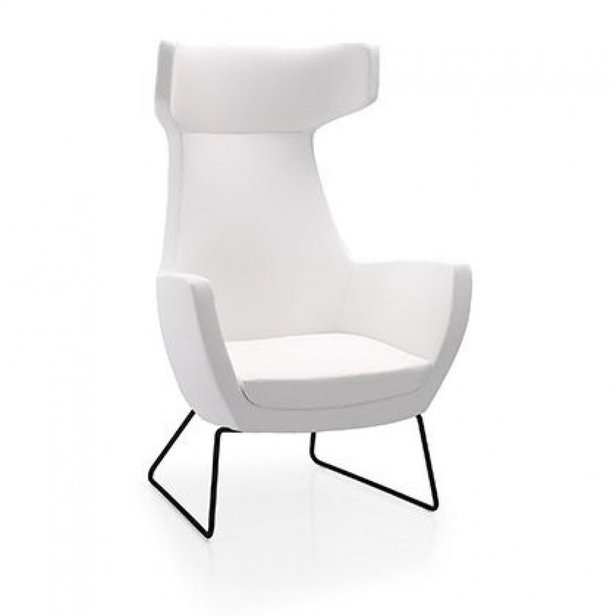 Supporting image for Stockholm High Back Chair - With Skid Base