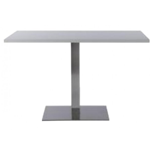 Supporting image for Chrome column leg coffee tables - Rectangular 1000 x 600mm