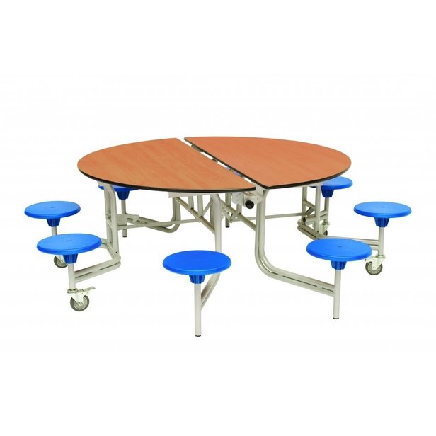 Supporting image for Folding round tables - 8 Stools