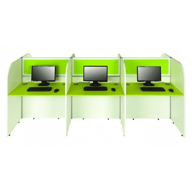 Supporting image for Triple Double Sided Study Booth
