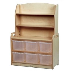 Supporting image for Welsh Dresser Display Storage (6 clear tubs)