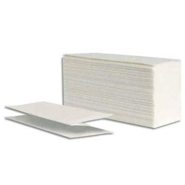 Supporting image for White Interfold Hand Towels 1Ply - Case 4000