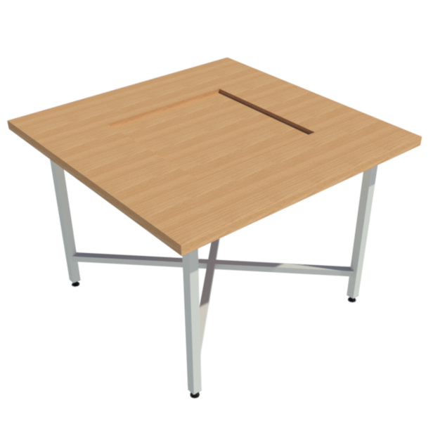 Supporting image for School Work Bench - Metal Frame - Tool Well - No Cupboard