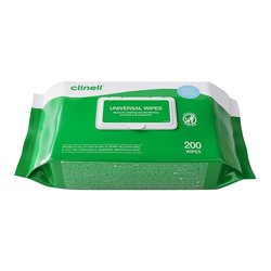 Supporting image for Clinell Universal Hand and Surface Wipes- 30 Packs - 200 per pack
