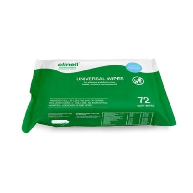 Supporting image for Clinell Wipes - Disinfectant Moist - Bulk 120 Packs of 72 wipes