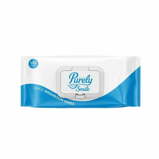 Supporting image for Purely Smile Large Washroom Wipes Pack of 100