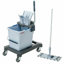 Supporting image for Purely Smile Flat Mop System Complete with Bucket & Wringer