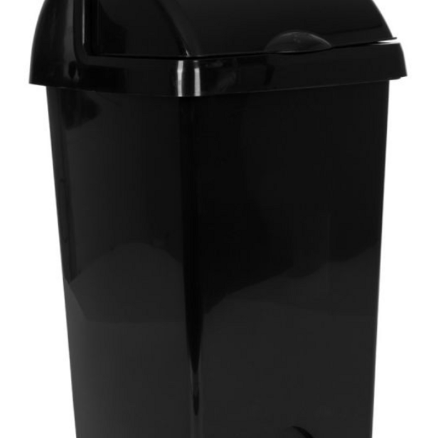 Supporting image for Purely Smile Roll Top Bin Black 25 Litre