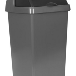 Supporting image for Purely Smile Roll Top Bin Grey 50 Litre