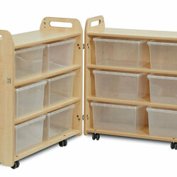 Supporting image for Pack Away Cabinet with clear trays