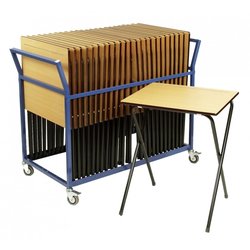 Supporting image for Exam Package 1 - 25 Exam Desks & Storage Trolley