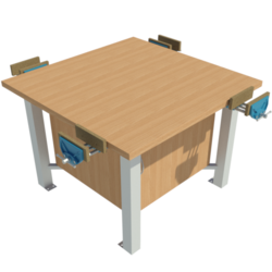 Supporting image for Construction Work Benches - Metal Frame