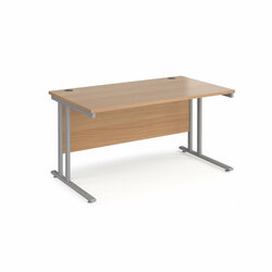 Supporting image for Springfield Essentials Straight Cantilever Desk - 1400mm x 600mm