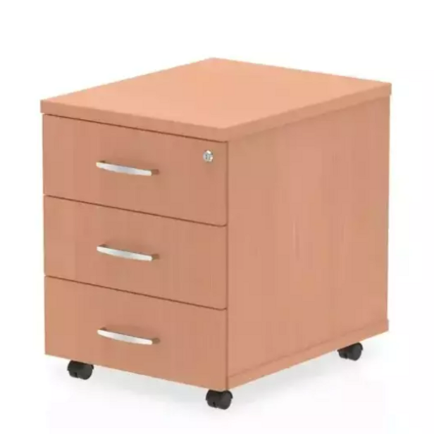 Supporting image for YSPSEDPM3 - Springfield Essentials - Mobile Desk Pedestal - 3 Drawers