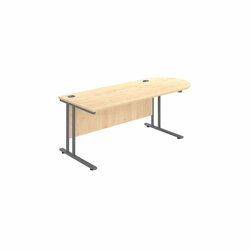 Supporting image for Wilmington Twin Cantilever Rectangular D Ended Desk - W2000mm