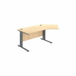 Supporting image for Y705485 - Wilmington Wire Managed Angular Desk - W2000mm