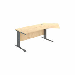 Supporting image for Y705486 - Wilmington Wire Managed Angular Desk - W2200mm