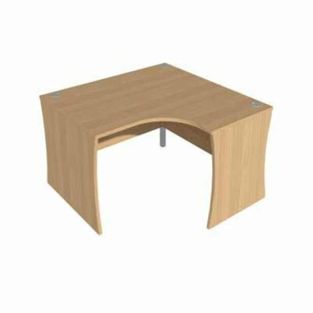 Supporting image for Y705610 - Wilmington Executive Panel Leg Crescent Combi Desk 800mm End - W1200mm