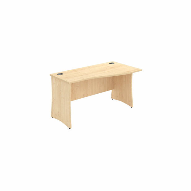 Supporting image for Y705627 - Wilmington Executive Panel Leg Wave Desk - W1400mm