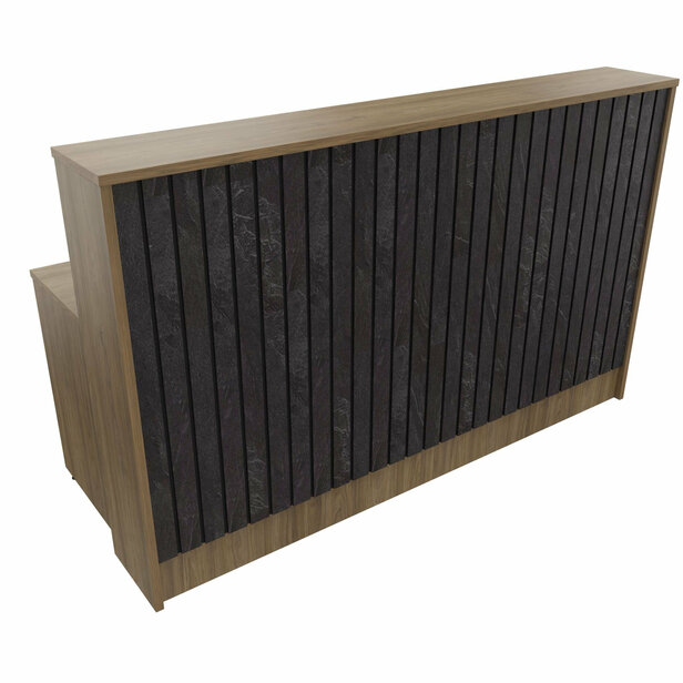 Supporting image for YSREC20 - Wilmington Reception - Slatted Reception Desk - W1988mm