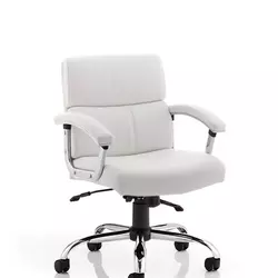Supporting image for YPR1061 - Springfield Essentials - White Leather Chair - Medium Back