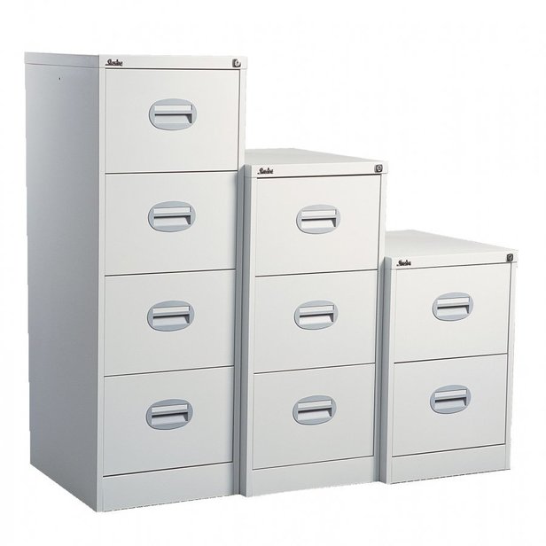 Supporting image for YSLV3M* - Steel Storage - Lugano Standard Filing Cabinet - 3 Drawer