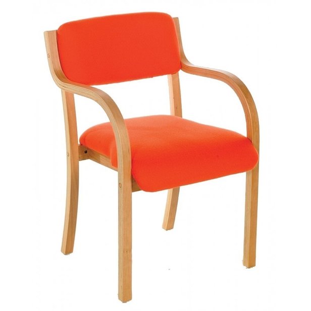 Supporting image for Mercury Wood Frame Conference/Visitors Arm Chair