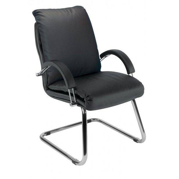 Supporting image for Milan Executive Conference Chair - Black Leather
