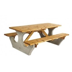 Supporting image for Cotswold Concrete & Wood Table - 8 Seater
