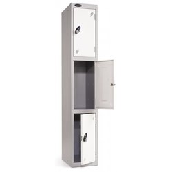 Supporting image for Y16156 - Lockers - Three Compartment - W305 x D305 x H1780