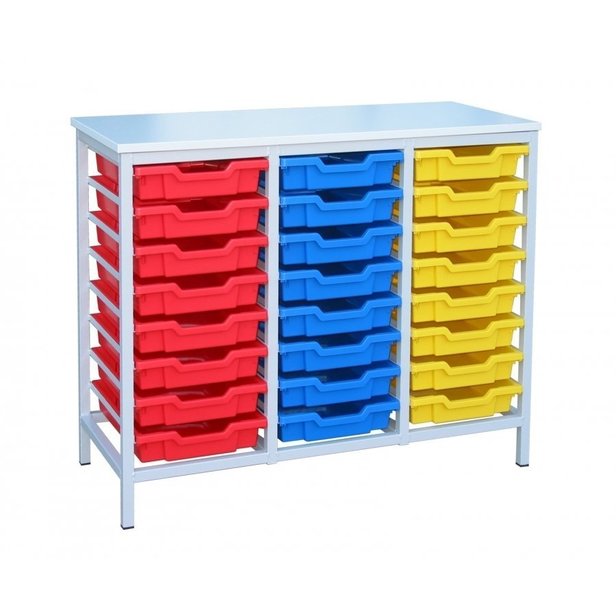 Supporting image for Static Metal Storage - 24 Tray Unit