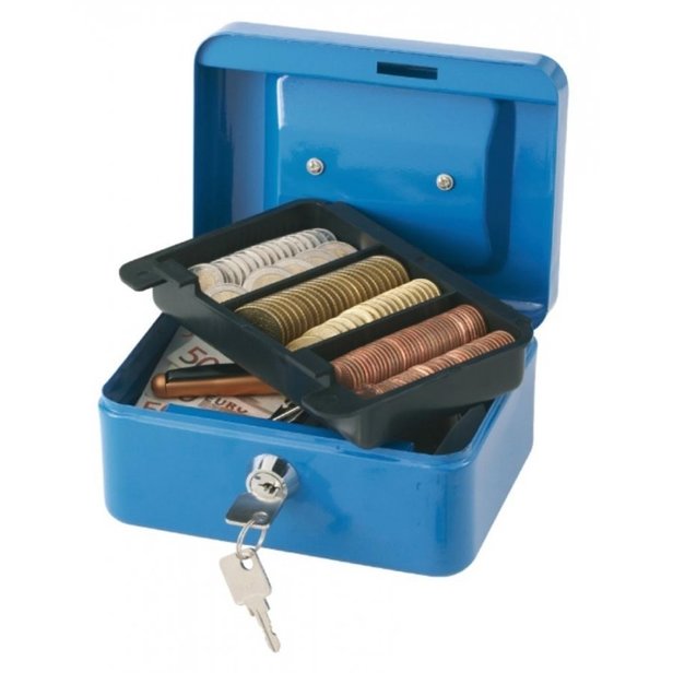 Supporting image for SPRINGFIELD 6 INCH CASH BOX BLUE
