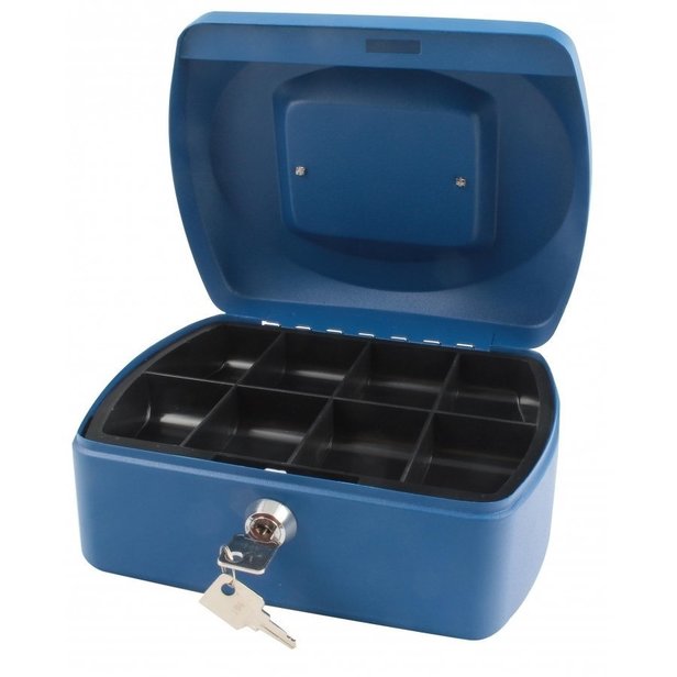 Supporting image for SPRINGFIELD 8 INCH CASH BOX BLUE