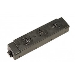 Supporting image for UPM303E - Alpine Essentials 3 x UK 3.15A No Switches. 250mm Earth Lead