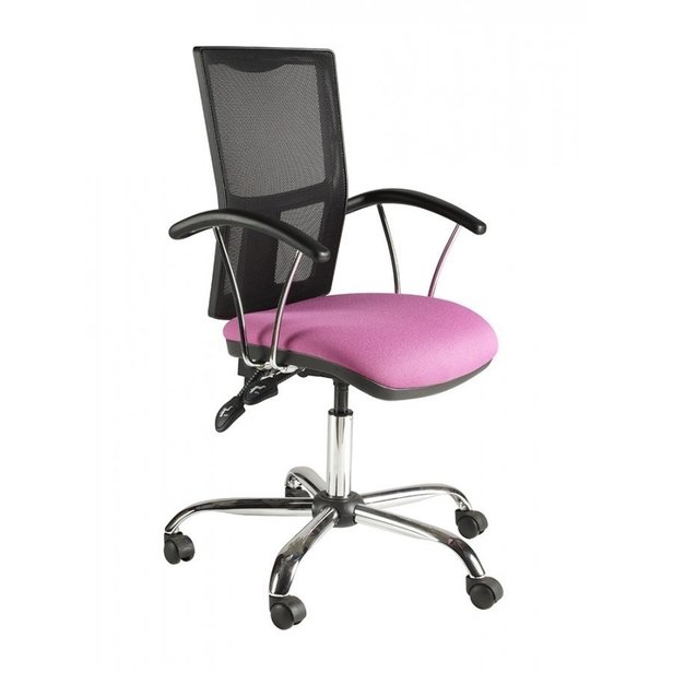 Supporting image for Chime Mesh Operator Chair - Chrome Base and Fixed Arms