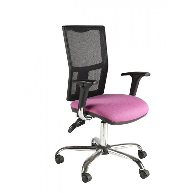 Supporting image for Chime Mesh Operator Chair - Chrome Base and Adjustable Arms