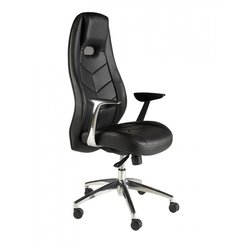 Supporting image for Racer Black Leather Manager's Chair