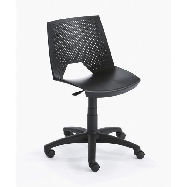 Supporting image for Pebble Polyprop Swivel Chair - Black Base