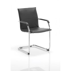 Supporting image for Genoa Black Leather Conference Chair
