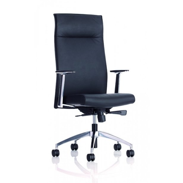 Supporting image for Pisa Black Leather Operator Chair