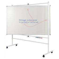 Supporting image for YREV912 - Premium Revolving Whiteboards - Non-Magnetic - W1200 x H900