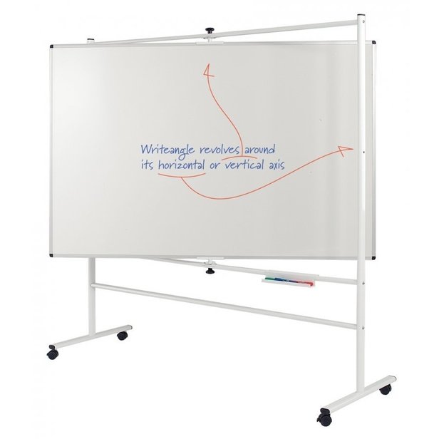 Supporting image for YREVM129 - Premium Revolving Whiteboards - Magnetic - W900 x H1200