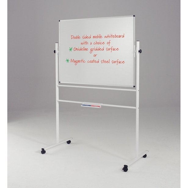 Supporting image for YEREV912 - Standard Revolving Whiteboards - Non-Magnetic - W1200 x H900